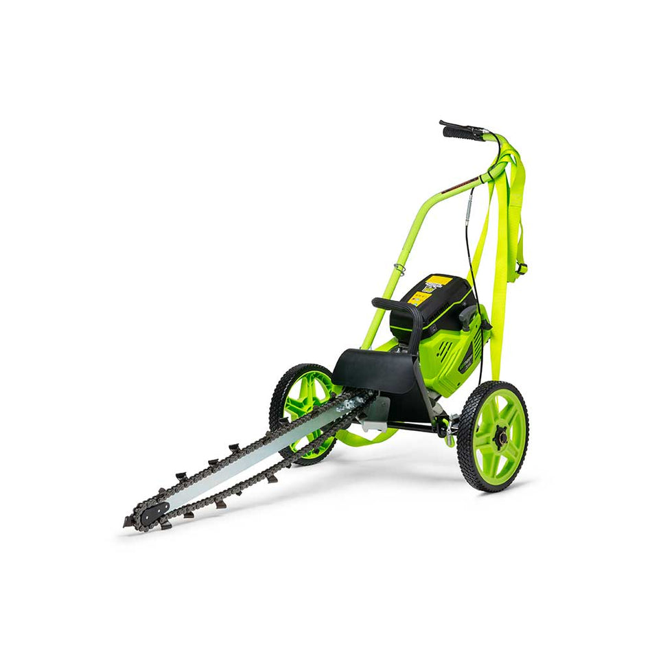 MiniTrencher™ GeoRipper 4.7HP 2-Stroke Engine 27-In. Max. Depth Mini Trencher w/ EZ Kart (GR727)