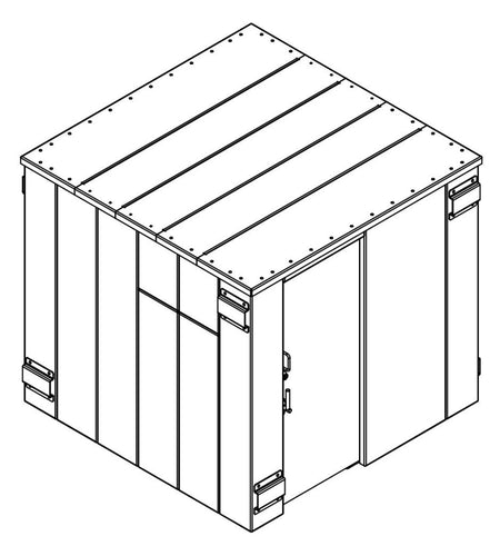 ESP Storm Shelter (14 Person) SR84X084G at Wood Splitter Direct