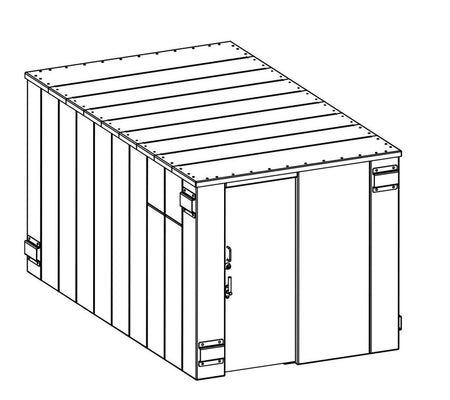 ESP Storm Shelter (25 Person) SR84X144G at Wood Splitter Direct