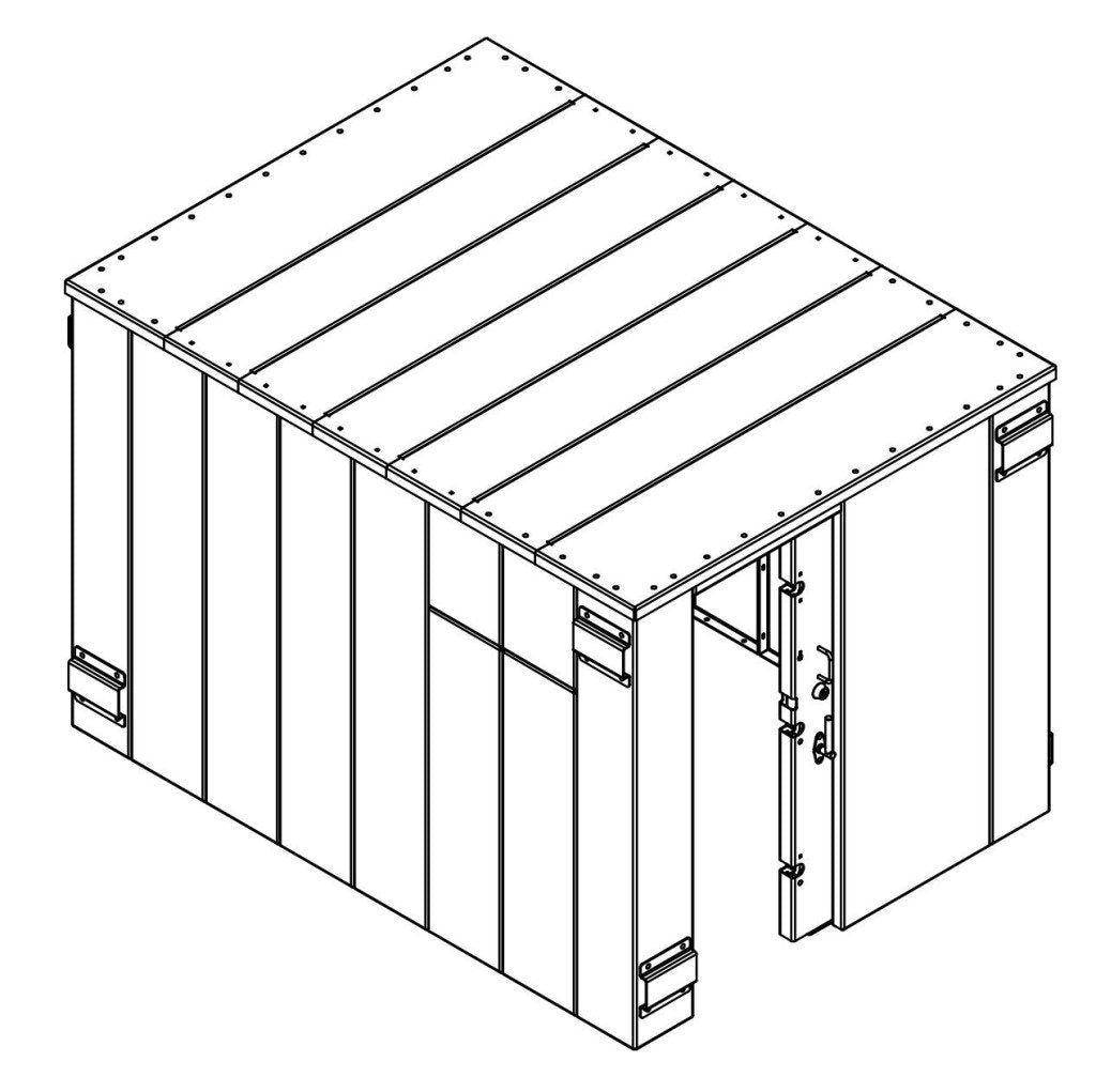 ESP Storm Shelter (20 Person) SR84X114G at Wood Splitter Direct