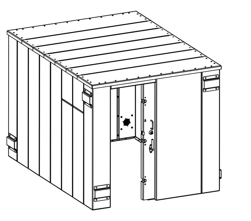 ESP Storm Shelter (20 Person) SR84X114G at Wood Splitter Direct