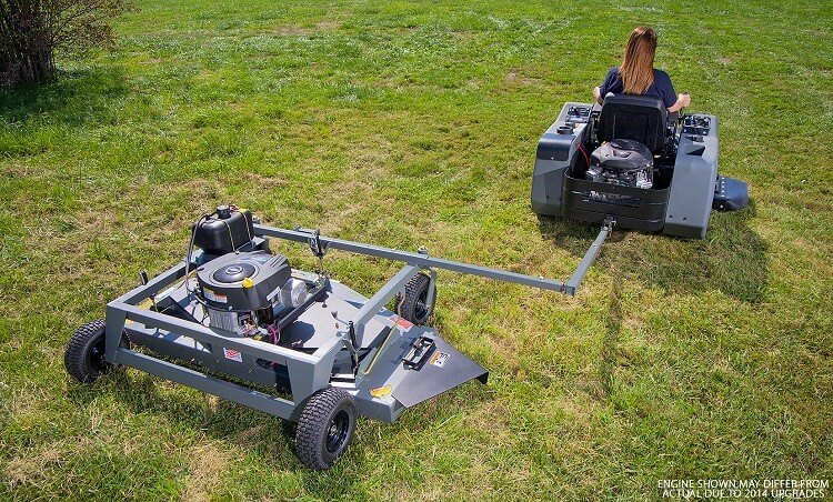 Swisher 66 Inch Finish Cut Pull Behind Mower Electric Start (FC14566CPKA) at Wood Splitter Direct