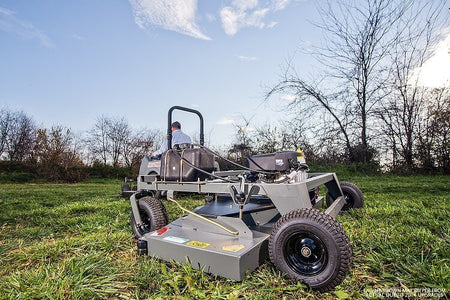 Swisher 66 Inch Finish Cut Pull Behind Mower Electric Start (FC14566CPKA) at Wood Splitter Direct