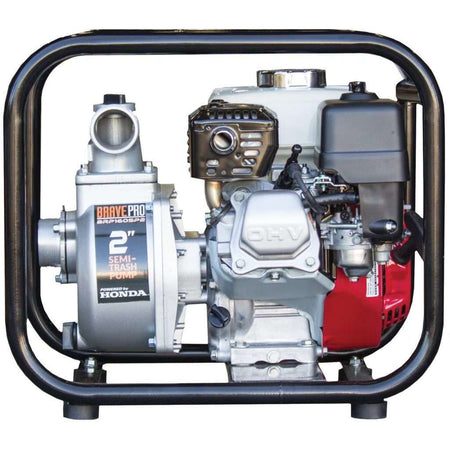 BravePro 2 Inch Honda Semi-Trash Water Pump (BRP160SP2) at Wood Splitter Direct
