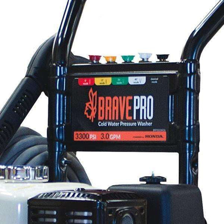 BravePro 3300 PSI Pressure Washer Honda GX270 (BRP3033HCA) at Wood Splitter Direct