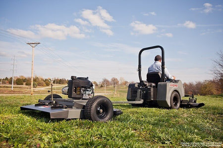 Swisher 44 Inch Finish Cut Pull Behind Mower Electric Start (FCE11544BS) at Wood Splitter Direct