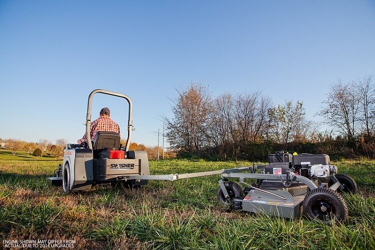 Swisher 60 Inch Finish Cut Pull Behind Mower Electric Start (FC14560BS) at Wood Splitter Direct